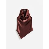 Reserved Asimetrična bluza - smeđi | shoptok.hr