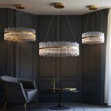  Endon 107671 - LED prigušiva luster na sajli ADRIEL LED/41W/230V 3000K zlatna/prozirna | Eponuda.com