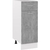 vidaXL Spodnja omarica s predalom betonsko siva 30x46x81,5 cm Cene