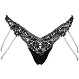 Cottelli Luksuzne tange s izvezenim perlama (crne) - M/L | shoptok.hr