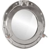 Viseće zidno ogledalo Ø 38 cm od aluminija i stakla
