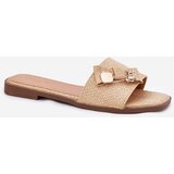 Boto Ladies Flat Heeled Sandals With Bow Beige Sallariela | ePonuda.com