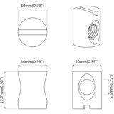  Bačvaste matice 2 pcs Srebrno M6 x 12 mm Metal | shoptok.hr