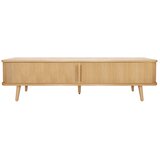 Woodman TV omarica v hrastovem dekorju v naravni barvi 178x50x40 cm Rove – | Shoptok.si