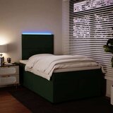  Krevet box spring s madracem tamnozeleni 120x190 cm baršunasti | shoptok.hr