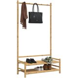  Stalak za odjeću s policama 103 x 40 x 183 cm od bambusa | shoptok.hr
