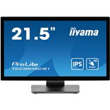 Iiyama ProLite T2238MSC-B1 computer monitor 54.6 cm (21.5") 1920 x 1080 pixels Full HD LED Touchscreen Black | Eponuda.com