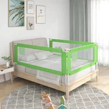  Sigurnosna ograda za dječji krevet zelena 160 x 25 cm tkanina