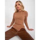 COCO ANGELO Sweater-VI-SW-20298.41P-camel Cene