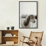  Slika - Horse Mane (1 Part) Vertical 80x120 U crnom drvenom okviru | shoptok.hr