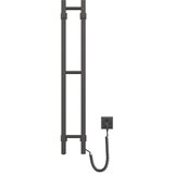  Električni sušač za peškire SILOUETTE 46W 100x16 cm crni desni | Eponuda.com