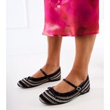 Gemre Black fabric ballet flats with buckle and bow Kaos | shoptok.hr