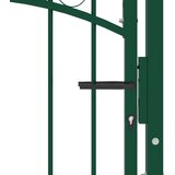  Vrata za ogradu EMMEN s šiljcima čelik 103x117 cm zelena | shoptok.hr