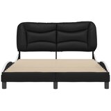  Okvir kreveta bez madraca Hvar crno-bijeli 140x190 cm umjetna koža | shoptok.hr