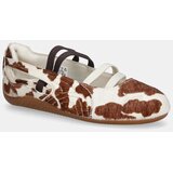 Puma Usnjene balerinke Speedcat Ballet Cow Wns bež barva, 407787 Cene
