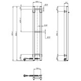  Električni sušač za peškire SILOUETTE 46W 100x16 cm crni desni | Eponuda.com