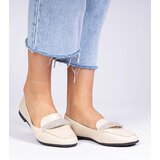 Gemre Beige women's loafers with rhinestones Kaletta | shoptok.hr