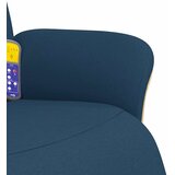  Masažni naslonjač od tkanine s osloncem za noge plavi | shoptok.hr