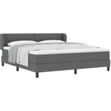 vidaXL Box Spring Krevet s Madracem Tamno Siva 180x200 cm Tkanina Cijene