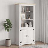 vidaXL Kredenca mehiška borovina Corona Range bela 80x40x170 cm | Shoptok.si