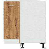 vidaXL Kuhinjska omarica artisan hrast 75,5x75,5x81,5 cm inž. les | Shoptok.si