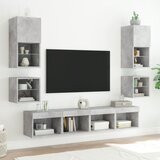  Zidni TV ormarići LED 2 kom boja betona 30 x 28,5 x 30 cm | Eponuda.com