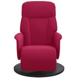  Naslonjač s osloncem za noge boja crvenog vina baršunasti | Eponuda.com