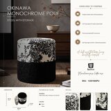 Mauro Ferretti Črno-bel tabure Oriental Style – | Shoptok.si