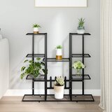 vidaXL stalak za cvijeće 94,5 x 25 x 89 cm crni željezni Cijene