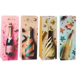  Elegantna Papirnata Poklon Vrećica za Bocu Šampanjca Pastel 35 x 12 x 9 cm | shoptok.hr
