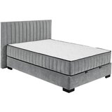 MID.YOU POSTELJA Z VZMETNICO 140 cm x 200 cm , tekstil, leseni material antracit | Shoptok.si