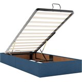  Otomanski okvir kreveta s madraca plavi 90x200cm od tkanine | shoptok.hr