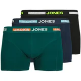 Jack & Jones Bokserice 'Scott' mornarsko plava / smaragdno zelena / narančasta / crna