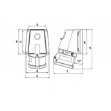 Madras doo Beograd UTIČNICA ZIDNA UKO-UTO BEMIS IP44 16A 3P+E+N 380V BC1-1505-2535 | ePonuda.com