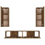 4-dijelni set TV ormarića boja dimljenog hrasta drveni | shoptok.hr