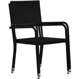  3-dijelni vrtni blagovaonski set crni | shoptok.hr