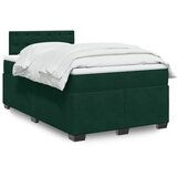 Box spring krevet s madracem tamnozeleni 120x200 cm baršunasti | shoptok.hr
