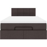 vidaXL okvir za krevet s madraca tamnosmeđi 120x190 cm od tkanine | shoptok.hr