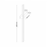 Solea 11 ZIDNA LAMPA 10W 3000K CRNA | ePonuda.com