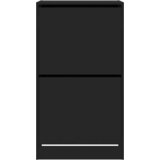 Ormarić za cipele s 2 preklopne ladice crni 60 x 42 x 108 cm | Eponuda.com