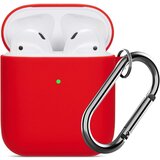 Venisymlis Silikonski etui za slušalke AirPods z obeskom za ključe, zaščitni ovitek za slušalke AirPods, odporen proti udarcem, (22102370) Cene
