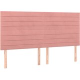  s oprugama i madracem ružičasti 160x200 cm baršunasti | shoptok.hr