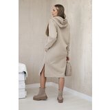 Kesi Long insulated dress with light beige embroidery | Eponuda.ba