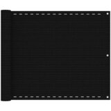  Balkonski zastor crni 75 x 300 cm HDPE | shoptok.hr