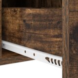 vidaXL Nočna omarica Dimljeni hrast 30 x 48 x 61 cm Konstruiran les | Shoptok.si
