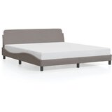  The Living Store Posteljni okvir brez vzmetnice taupe 180x200 cm blago - Posteljni Okvir, (21439886) Cene