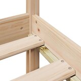 vidaXL Knjižna postelja brez vzmetnice 120x190 cm trdna borovina | Shoptok.si