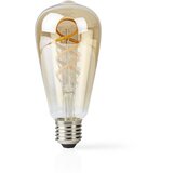 Nedis Povezana žarnica Wi-Fi LED 4,9W 360lm E27 SmartLife Format ST64, Bela, (5000277671) Cene