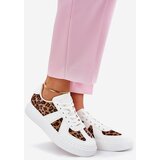 Boto Women Sneakers With Leopard Print On Platform White Nativira | Shoptok.si