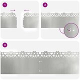 vidaXL Rubnjaci za travnjak 20 pcs Srebrno 103 x 0,05 x 22 cm | shoptok.hr